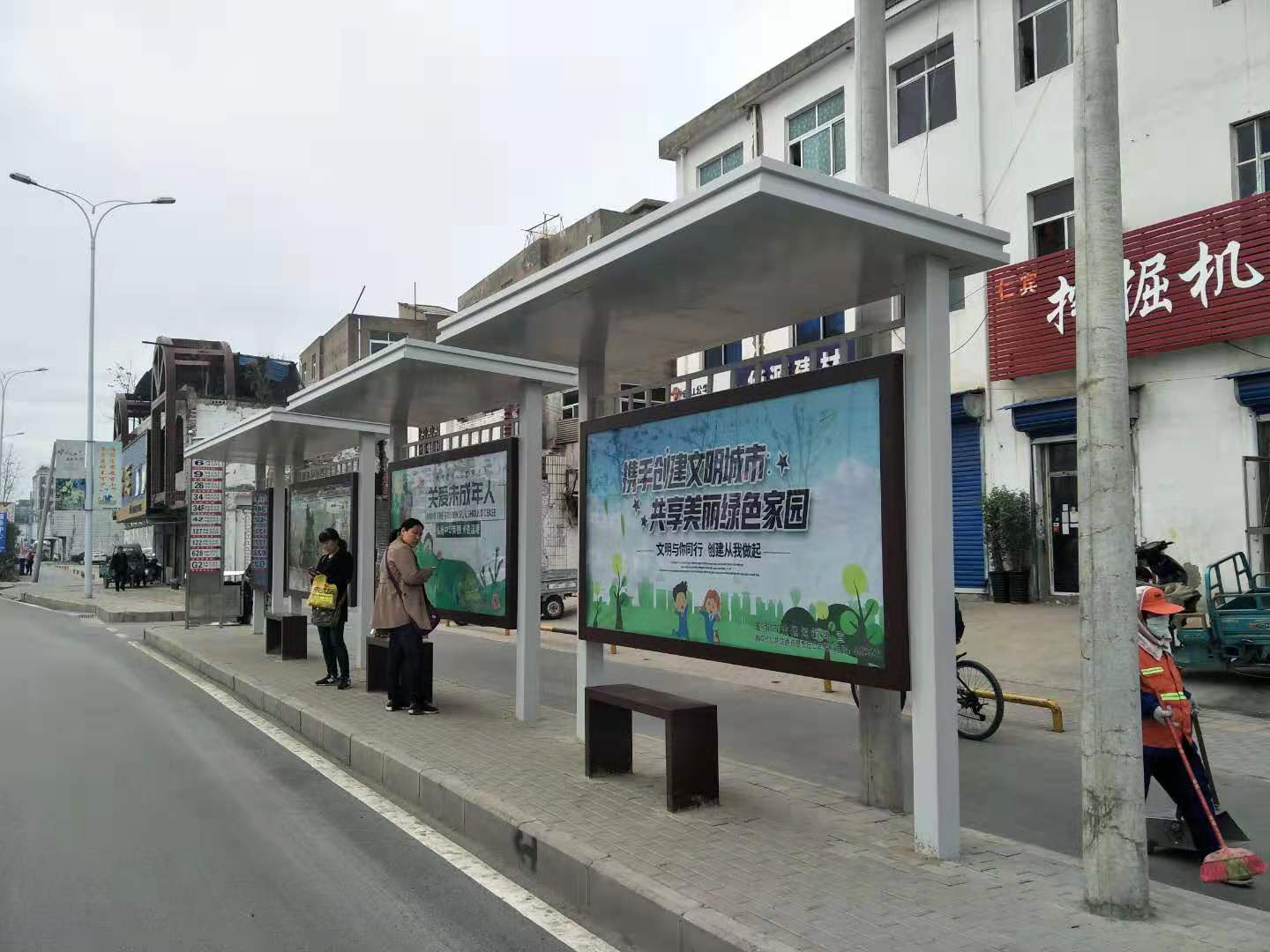 淮南单立柱公交站牌